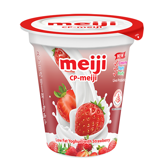 MEIJI LOW FAT YOGHURT W STRAWBERRY 135G