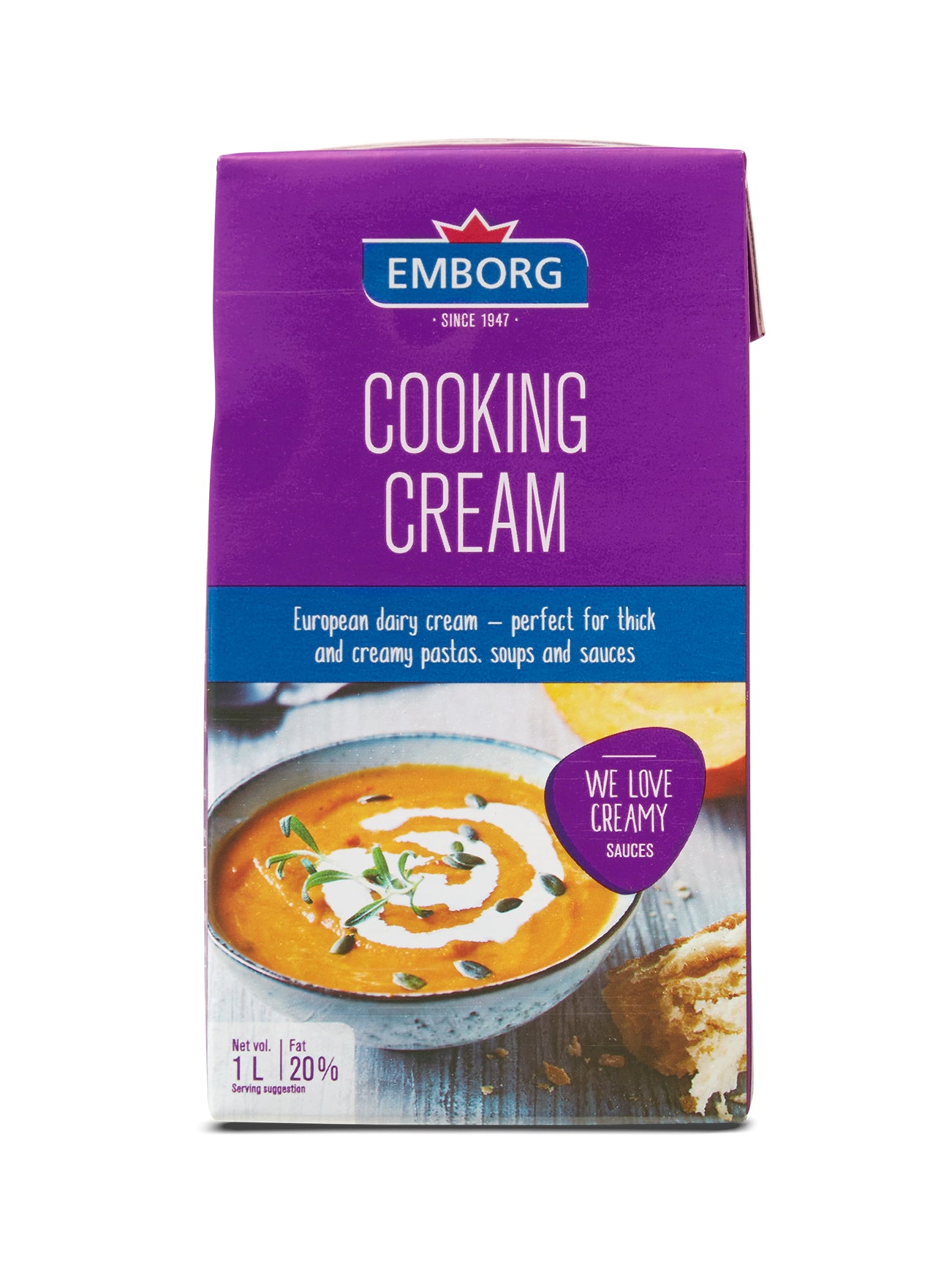 EMBORG UHT COOKING CREAM 1L