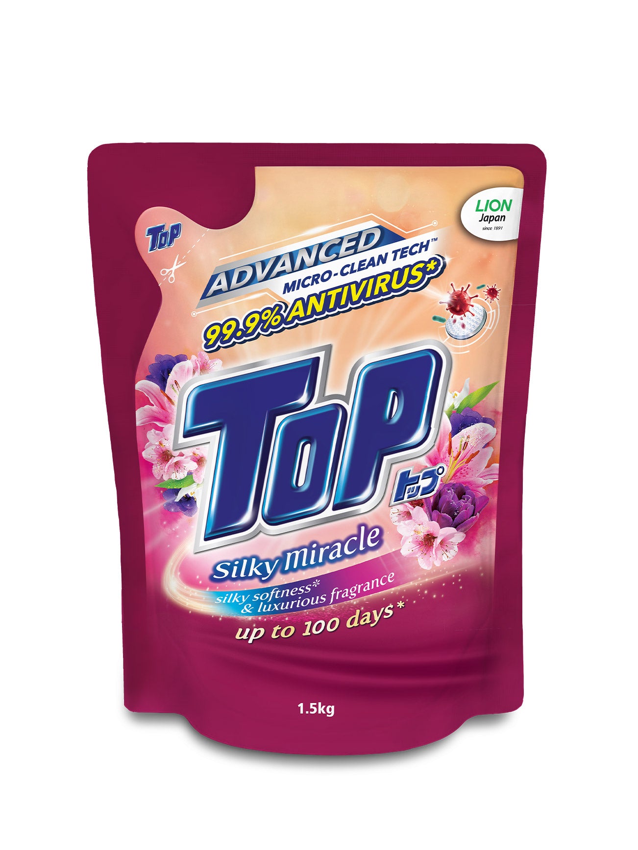 TOP LIQ DETERGENT SILKY MIRACLE RF 1.5KG