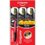 COLGATE TOOTHBRUSH ZIG ZAG CHARCOAL B2F1