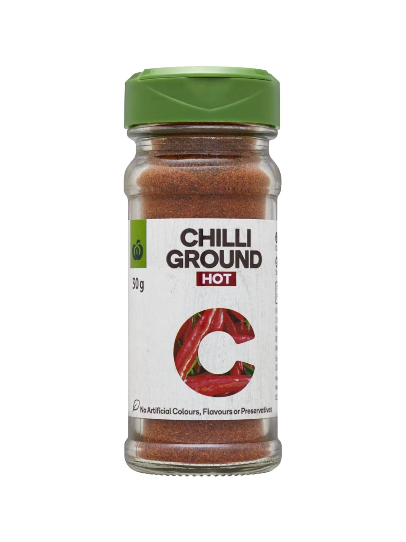 WOOLWORTHS CHILLI GROUND HOT 30G
